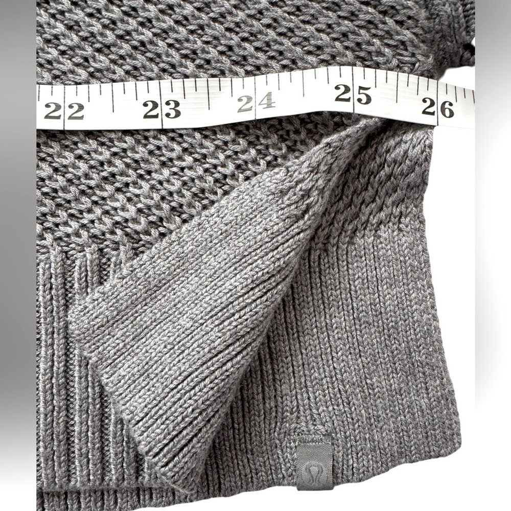 Lululemon Softer Still Wrap Cashmere Blend *Heathered Asphalt Gray *Size Large - Picture 12 of 13
